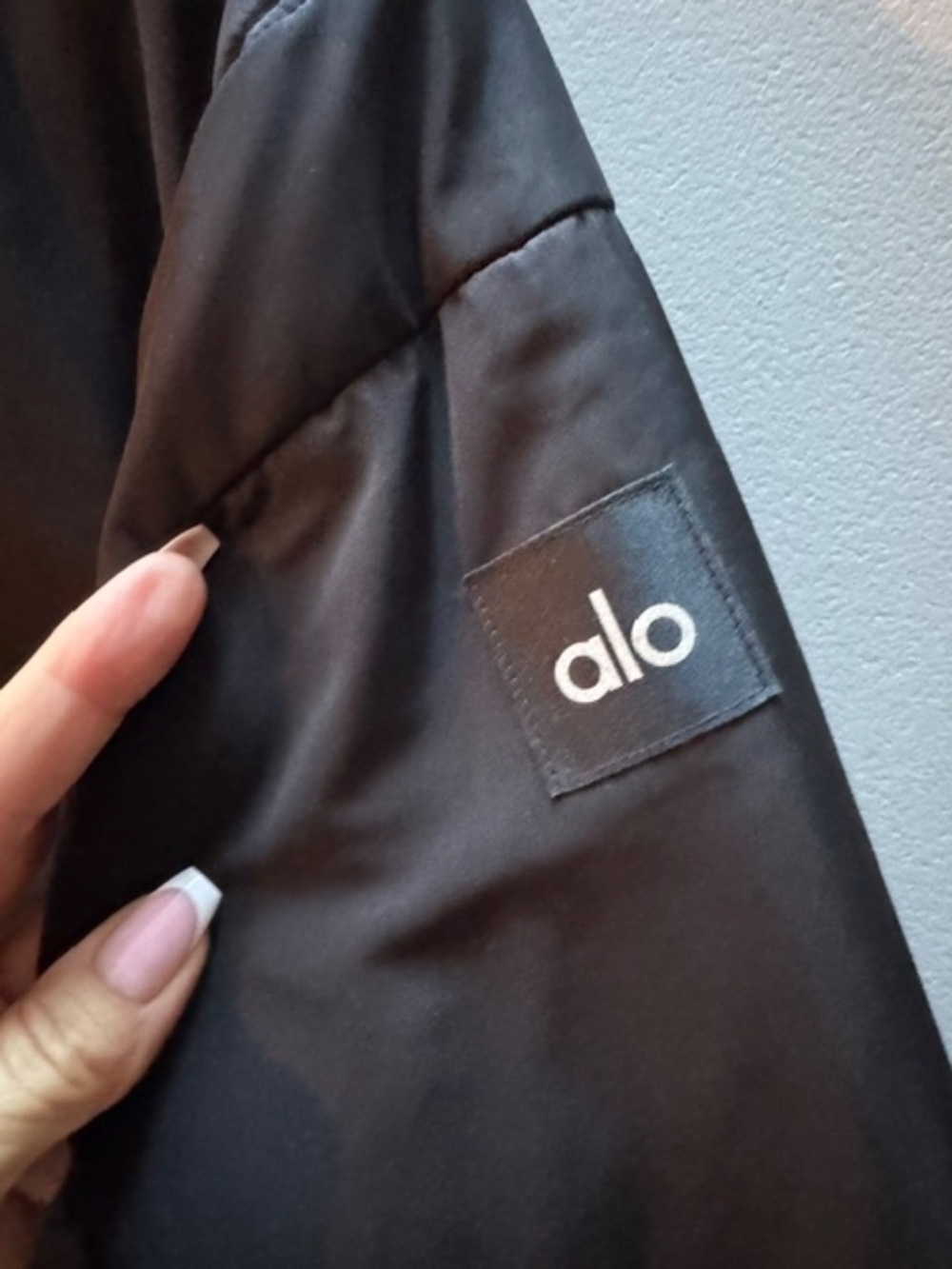 Alo Cropped Bomber Jacket, Small - Picture 2 of 7